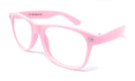 Wholesale Classic Clear Lens Glasses - Light Pink Frame