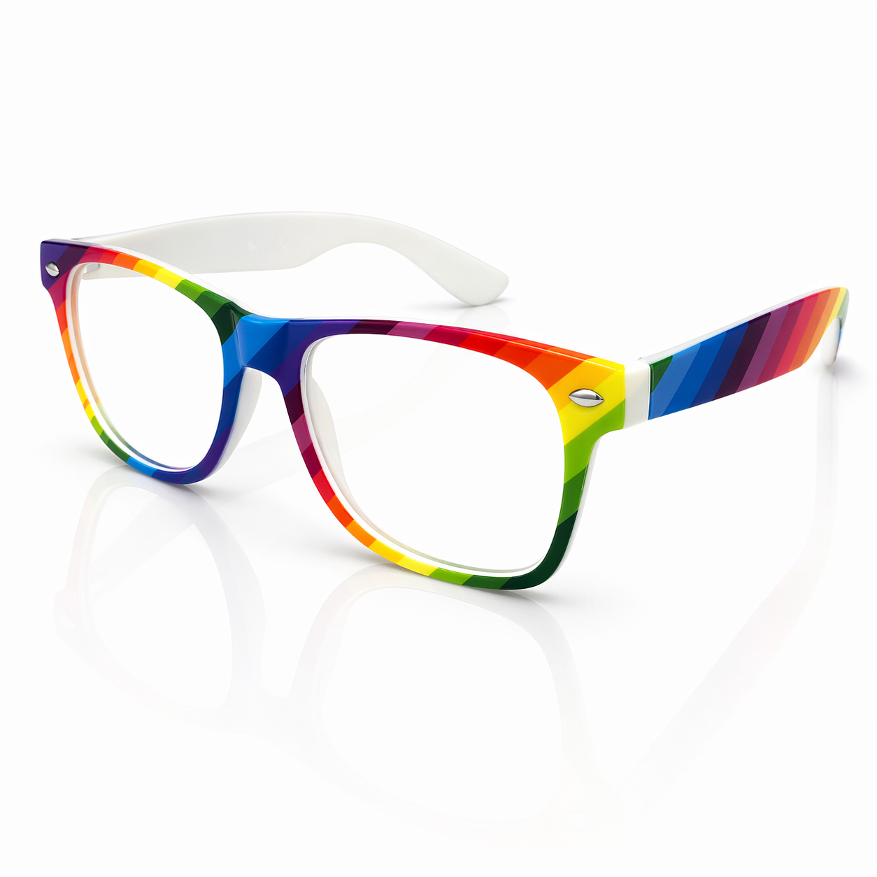 Kids Rainbow Wholesale Classic Clear Lens Glasses - Bulk Prices