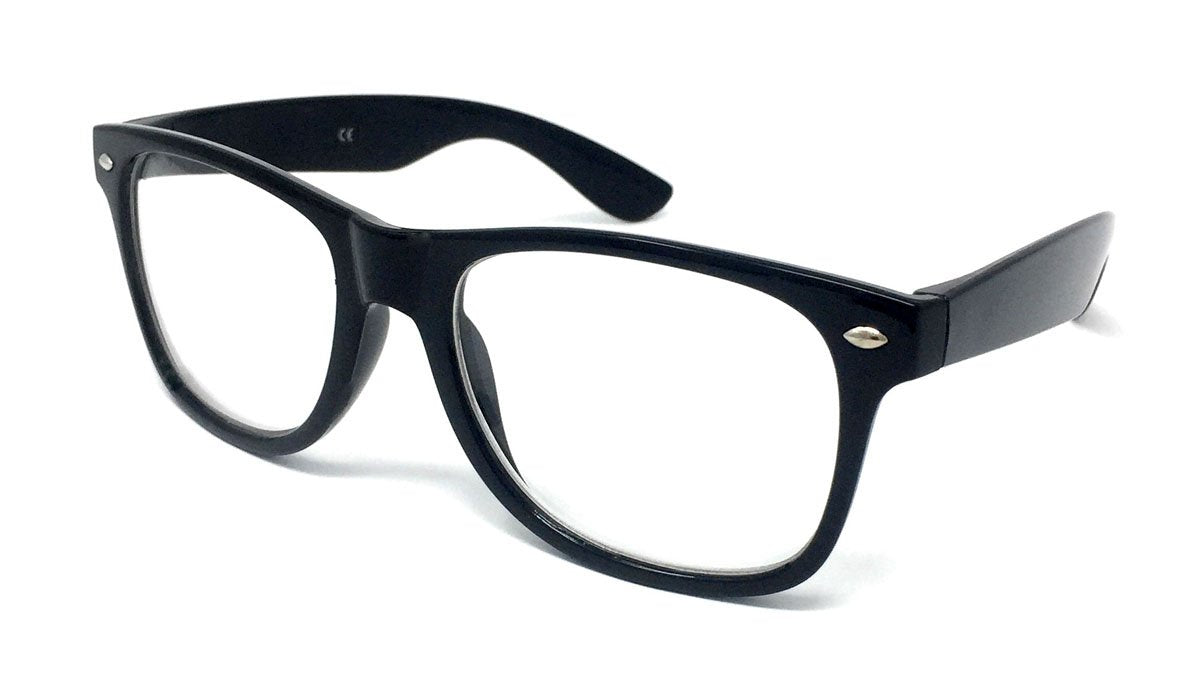 Wholesale Classic Clear Lens Glasses - Black Frame