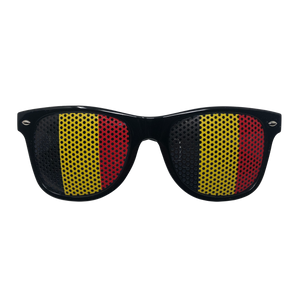 Novelty Sunglasses - Belgium Flag Lens Print