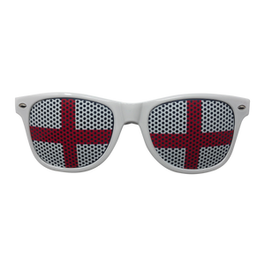Kids Novelty Sunglasses - England Flag Lens Print