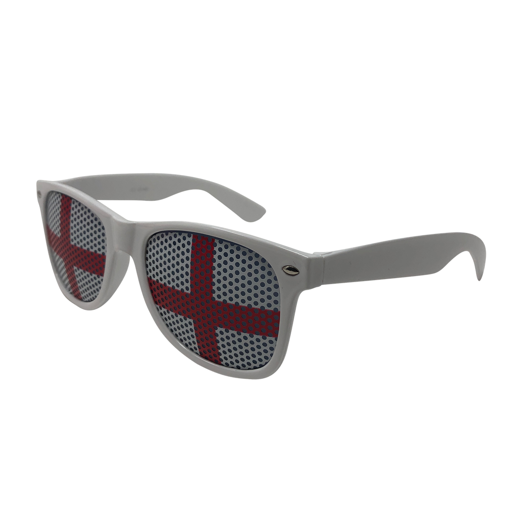 Kids Novelty Sunglasses - England Flag Lens Print