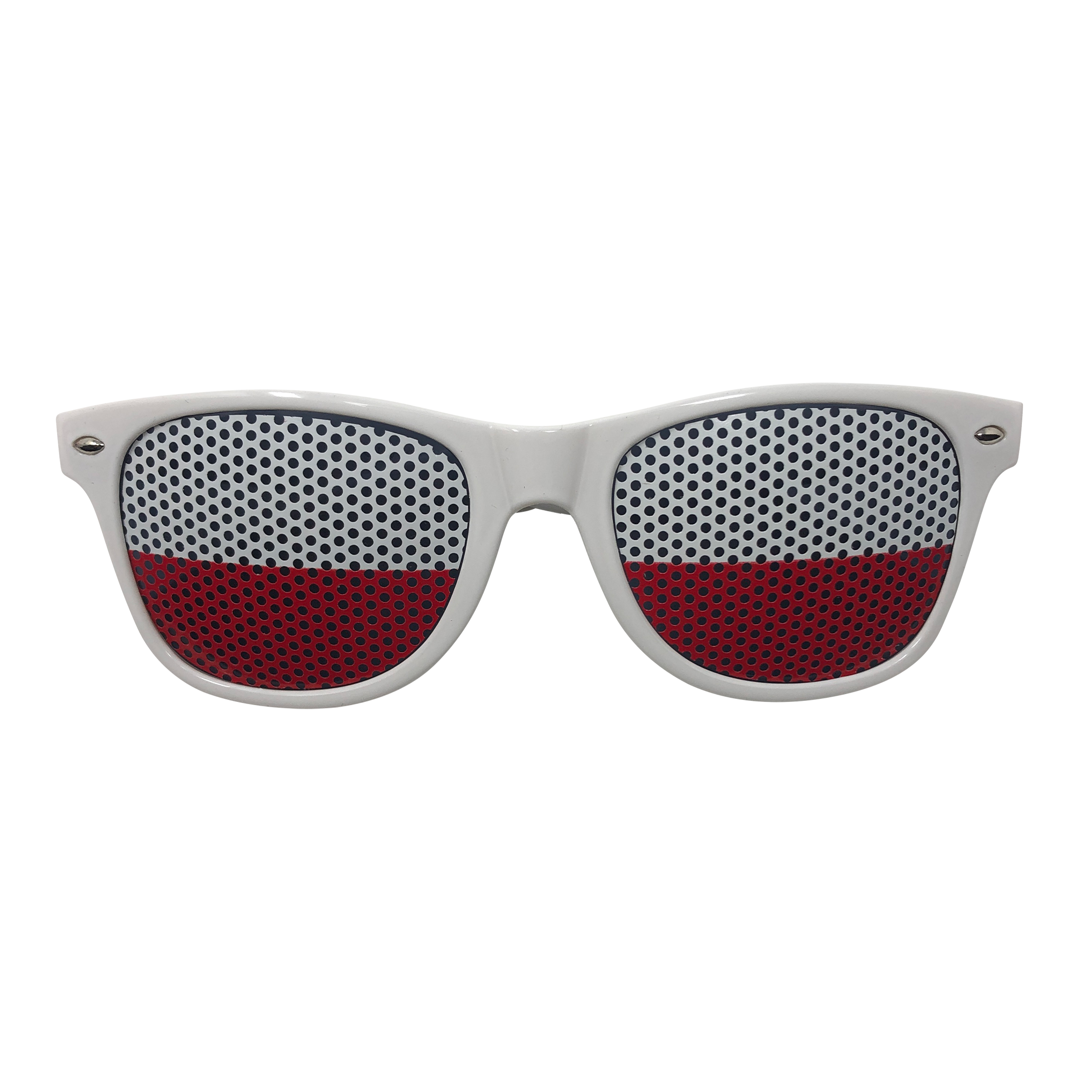 Novelty Sunglasses - Poland Flag Lens Print