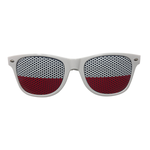 Novelty Sunglasses - Poland Flag Lens Print