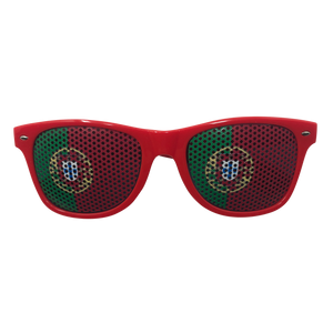 Novelty Sunglasses - Portugal Flag Lens Print