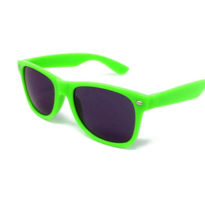 Wholesale Kids Classic Sunglasses - Green Frame, Black Lens