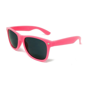 Wholesale Kids Classic Sunglasses - Hot Pink Frame, Black Lens