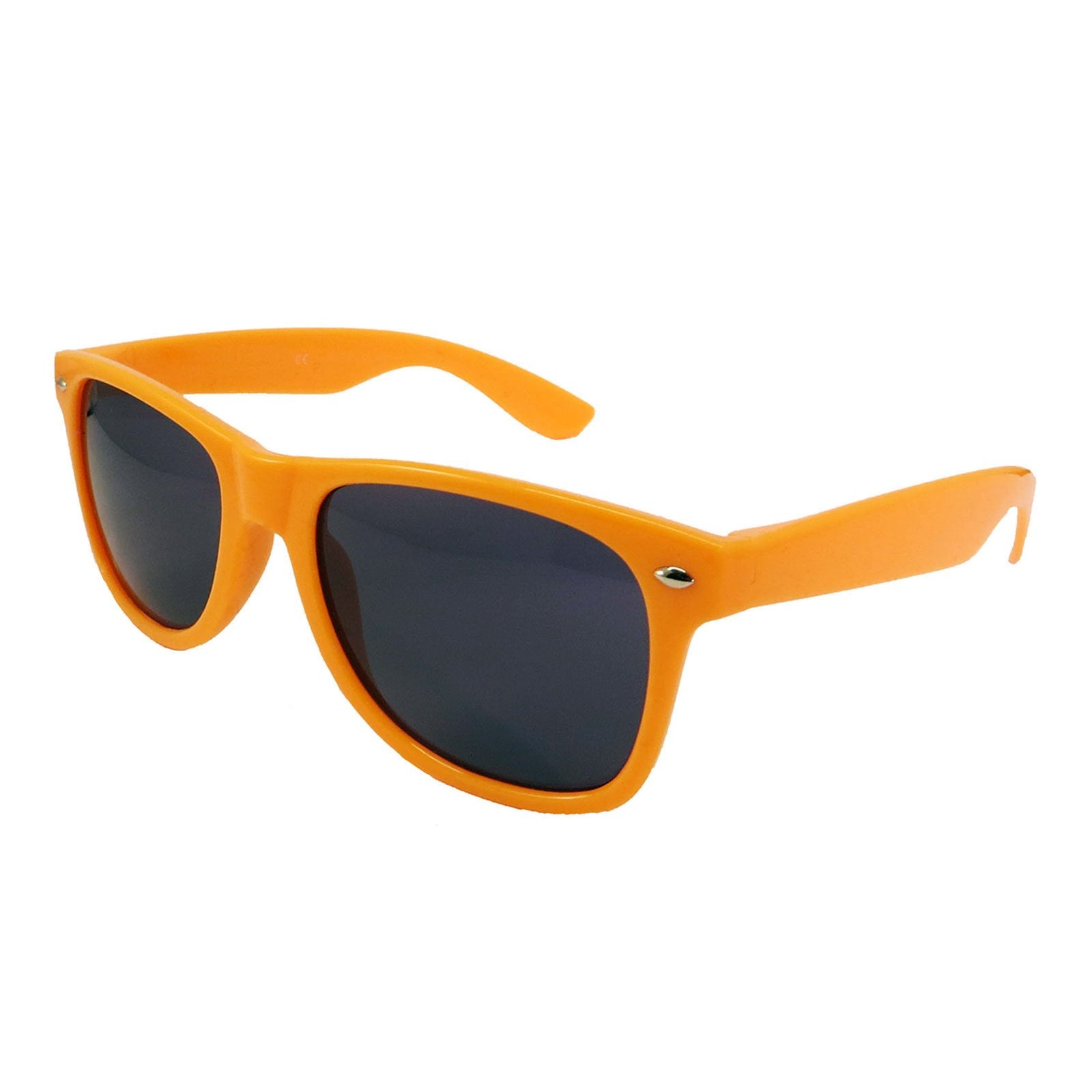 Wholesale Kids Classic Sunglasses - Light Orange Frame, Black Lens