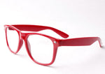 Wholesale Classic Clear Lens Glasses - Red Frame