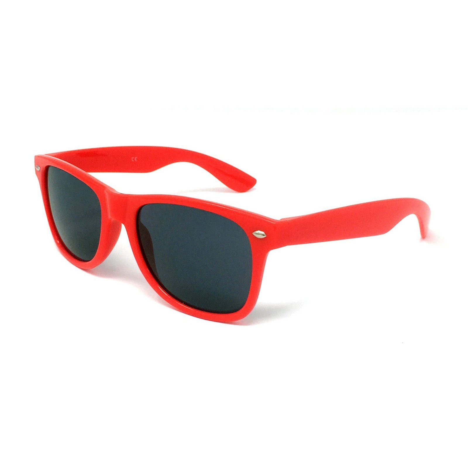 Wholesale Kids Classic Sunglasses - Red Frame, Black Lens